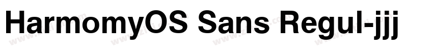 HarmomyOS Sans Regul字体转换